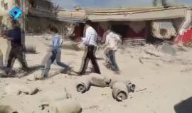 ريف #حلب الغربي -  اللحظات الأولى للقصف على بلدة كفرناها نتيجة الغارات الجوية
تصوير وكالة ثقة