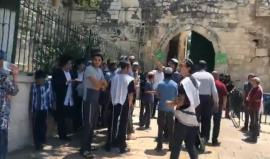 #مباشر مئات المستوطنين يقتحمون المسجد الأقصى المبارك بحماية قوات الاحتلال واعتداء على المصلين.