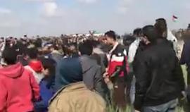 #فيديو مسيرات العودة الكبرى شرق غزة