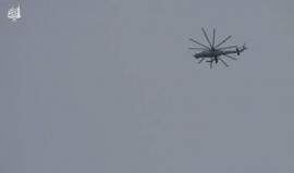 الطيران المروحي التابع للنظام السوري يقصف مخيم خان الشيح بالحاويات المتفجرة اليوم