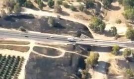 #شاهد  المساحات الزراعية التي احترقت في غلاف غزة بفعل الطائرات الورقية والبالونات الحارقة التي تطلق من قطاع غزة