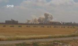 الطيران المروحي يستهدف بالبراميل المتفجرة معبر نصيب الحدودي بريف درعا