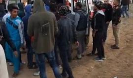 لحظة استهداف الاحتلال الاسرائيلي سيارات الاسعاف الفلسطينية بقنابل غاز شرق خانيونس 

تصوير: حسن اصليح