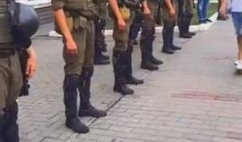#شاهد | مظاهرة أمام السفرة الصهيونية في العاصمة الأوكرانية كييف نصرة للقدس والمسجد الأقصى .