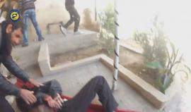 مشاهد لجرحى القصف المدفعي من قبل قوات الأسد على قرية الزعفرانة في #حمص السورية