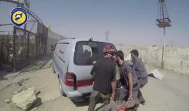 #شاهد جرحى بينهم نساء وأطفال جراء قصف مدفعي استهدف المناطق السكنية في مدينة دوما
