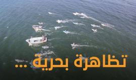 #انفوفيديو: ما أهداف التظاهرة البحرية التي انطلقت من ميناء #غزة اليوم ؟