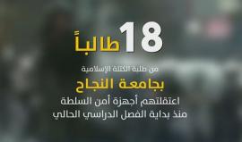 طلبة #جامعة_النجاح تحت مقصلة الاعتقال السياسي