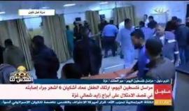 #شاهد الطفل الرضيع يوسف عماد أشكيان 6 أشهر والذي أصيب إصابة حرجة جداً جراء استهداف الاحتلال الأخير في شمال غزة.