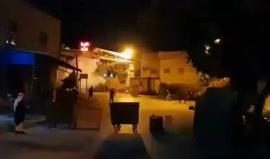 #شاهد مواجهات بين الشبان الفلسطينيين وقوات الاحتلال على مدخل قرية نعلين غرب رام الله