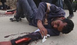 وزارة الصحة بالتعاون مع منظمة أطباء العالم فرنسا ينظمان مناورة طيبة في مدينة رفح جنوب قطاع غزة