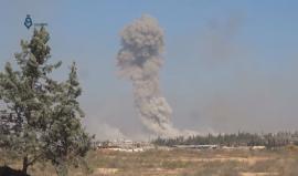 مشاهد لتفجير #جيش_الفتح مفخخات بمواقع النظام غربي #حلب