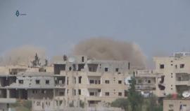غارات جوية للطيران الحربي أحياء درعا السورية