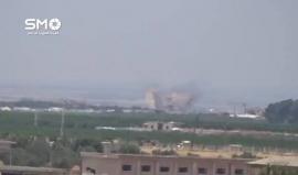 #شاهد الطيران المروحي يستهدف منطقة الأشعري في ريف درعا الغربي بالبراميل المتفجرة