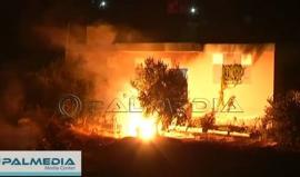 #شاهد الاحتلال الاسرائيلي يدمر منزل الشهيد محمد طرايرة في بلدة بني نعيم بالخليل فجر اليوم