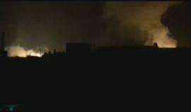 غارات روسية بقنابل النابالم المحرمة دولياً استهدفت مدينة #عندان شمال #حلب أمس السبت