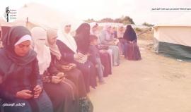 #شاهد مشاركة صحفيو المحافظة الوسطى في مخيم العودة شرق البريج وسط قطاع غزة