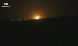 النظام السوري يعلن أن القصف الذي استهدف مستودعا بمحيط مطار دمشق فجر اليوم ناجم عن عدوان اسرائيلي استخدمت فيه الصواريخ