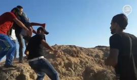 #عاجل إصابة شاب برصاص الاحتلال قرب السياج الفاصل شرق مدينة غزة . 
تصوير سامي مصران