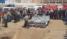 الشرطة الفلسطينية تتلف كميات كبيرة من المخدرات في قطاع غزة