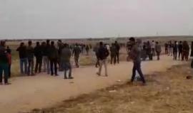 شرق خانيونس الأن 
#مسيرة_العودة_الكبرى