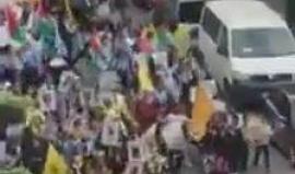 #شاهد| مسيرة في نابلس تضامنا مع الأسرى الذين يخوضون #إضراب_الكرامة.