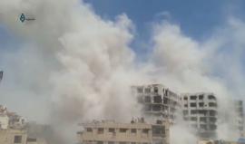 غارات ودمار كبير في حي القابون شرقي دمشق