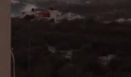 #شاهد أثناء اطفاء طائرات للحريق المندلع قرب بلدة عانين قضاء جنين.