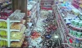 #فيديو لحظة وقوع الزلزل في ايران