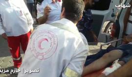 #شاهد | وصول إصابتين بالقدم الى مستشفى شهداء الأقصى جراء إعتداء قوات الاحتلال على مسيرة العودة شرق البريج.