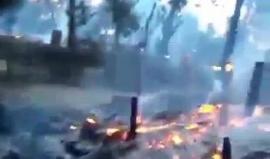 #شاهد .. بلدة روهنغية حولها عناصر الجيش البورمي إلى حطام ورماد بعد حرقها وتهجير أهلها المسلمين