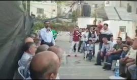 #شاهد من #القدس المحتلة .. الأسير المحرر ماجد الجعبة يطلب يد ابنة الأسير المحرر خليل الغزاوي للأسير المحرر عدنان الرجبي