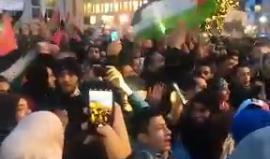 #شاهد مظاهرة في العاصمة الالمانية برلين نصرة للقدس ورفضا لقرار ترامب إعلانها عاصمة للكيان الإسرائيلي. 
#القدس_عاصمة_فلسطين
#جمعة_النفير_للقدس