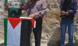 خلال فعالية تضامنية مع الأسرى بقرية كفر راعي قضاء جنين.
 #شاهد | الأسير المحرر الشيخ خضر عدنان يدعو المقاومة في غزة لربط التهدئة مع الاحتلال بالاسرى المضربين