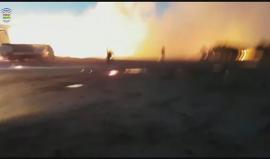 الطائرات الروسية تقصف مدينة #سراقب بريف #إدلب بالفسفور المحرم دوليا