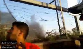 #صور لحظة اقتحام المتظاهرين للسياج الفاصل والوصول للأراض المحتلة عام 48 من شرق جباليا شمال قطاع غزة, خلال جمعة الوفاء للجرحى اليوم.