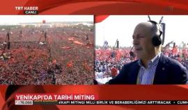 #بث_مباشر: تجمع مليوني للأتراك في #اسطنبول بفعالية "الديمقراطية والشهداء"