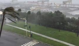 #شاهد إعصار قوي يضرب تايوان