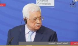 خلال مؤتمر في بروكسيل قلب قليل .. 
#شاهد | محمود عباس يجدد تمسكه بالسلام والتعايش مع " إسرائيل" .. والممثل الأعلى للسياسة الخارجية للاتحاد الاوروبي فيديريكا موغيريني تشكره على منع المقاومة و " التحريض" .