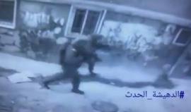 جانب من اقتحام قوات الاحتلال مخيم الدهيشة جنوب بيت لحم صباح اليوم