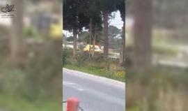 #فيديو لحظة نقل مجندة اسرائيلية أصيبت رشقا بالحجارة عند "بيت ايل" شمال البيرة في الضفة الغربية اليوم