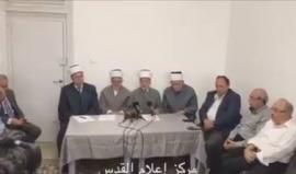 مؤتمر الهيئة الاسلامية في القدس تحدث عن خطورة اغلاق الاحتلال للمسجد الاقصى منذ الأمس