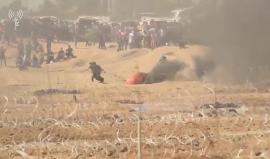 "شجاعة الشبان".. فيديو نشره إعلام الاحتلال لمسيرة العودة شرق غزة في الجمعة السابعة لمسيرة العودة