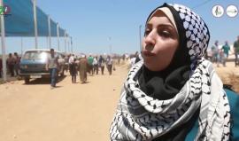 مشاركة النسـاء في مسيرة العودة الكبرى بذكرى النكبة على حدود قطاع #غزة