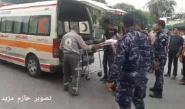 #شاهد إصابة شاب بقنبلة غاز في عينه خلال اعتداء قوات الاحتلال على المتظاهرين شرق خانيونس .