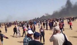 #مباشر جولة في مخيم العودة شرق رفح جنوب قطاع غزة مع بدء الجمعة الثالثة من #مسيرة_العودة_الكبرى