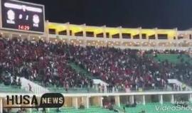 جمهور "حسنية أكادير" في المغرب يوم أمس .. يهتف لفلسطين 

"يا دولة يا دولة ، واش ديرو فينا ، صيفطونا لفلسطين ، نحاربو الصهاينة"