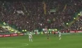 تضامن مع #غزة والشعب الفلسطيني خلال مباراة لنادي سيلتك الاسكتلندي