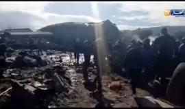 #فيديو من موقع سقوط الطائرة العسكرية الجزائرية ووقوع عشرات القتلى