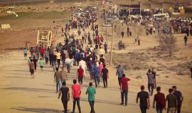 مشاهد مميزة من جمعة "مسيراتنا مستمرة" ضمن مسيرات العودة شرق مدينة غزة